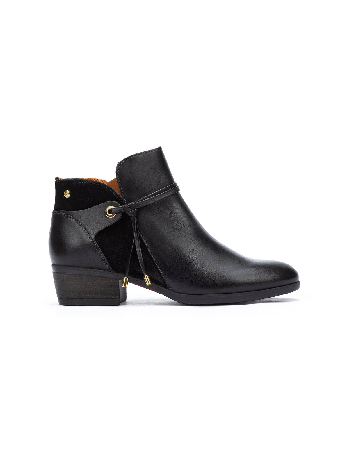 pikolinos daroca ankle boots in black leather