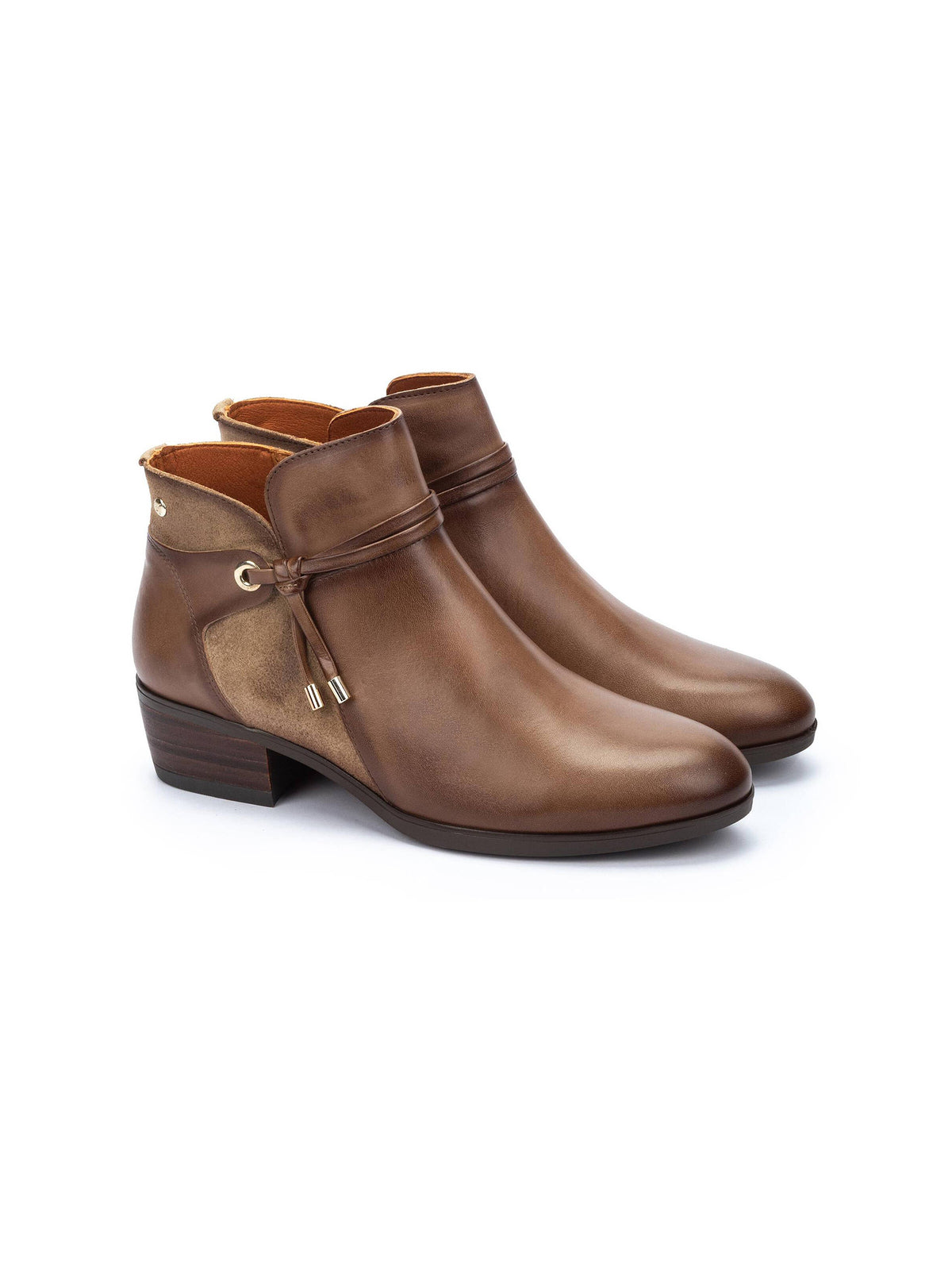 pikolinos daroca ankle boots in siena brown leather