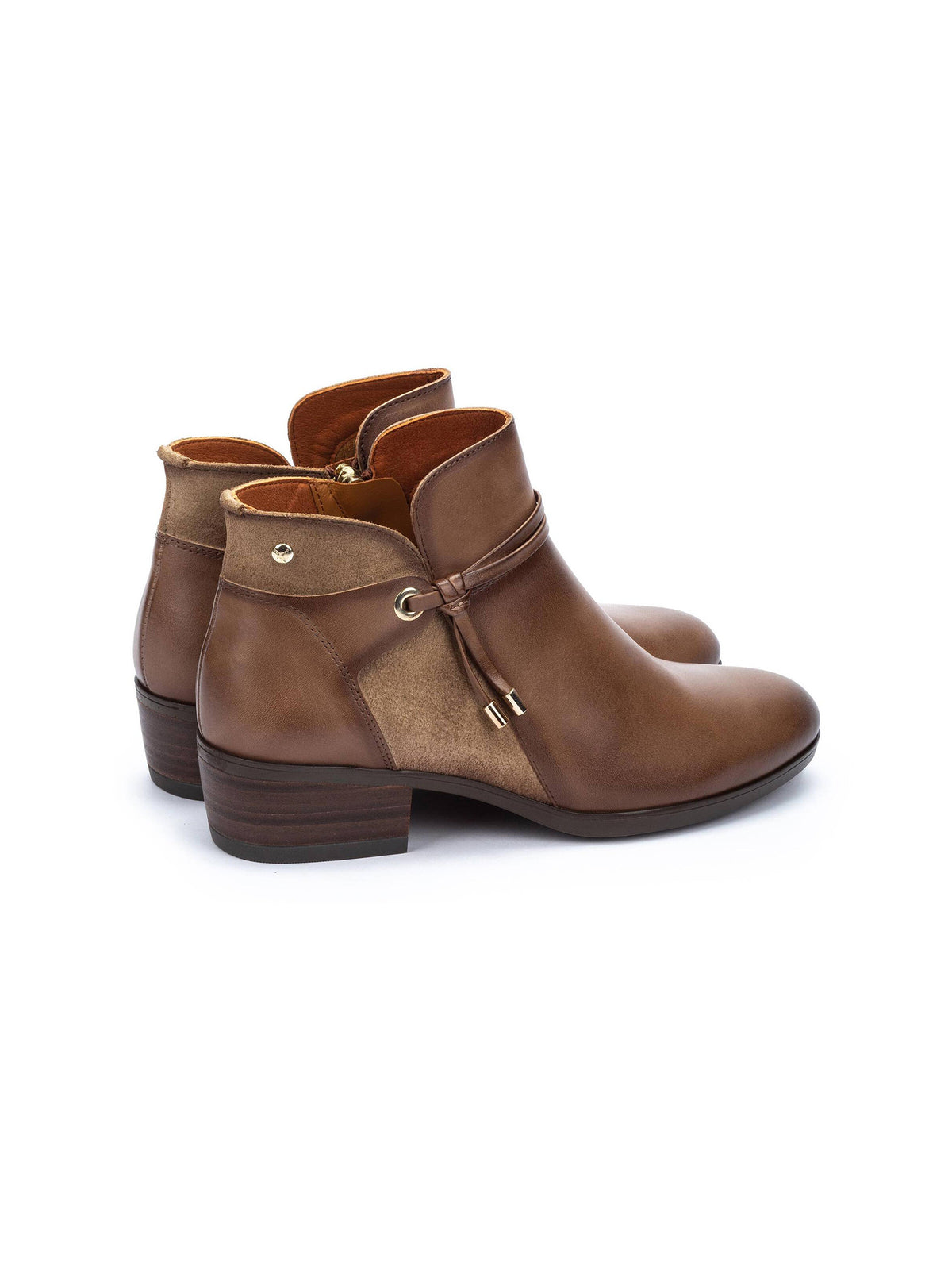 pikolinos daroca ankle boots in siena brown leather