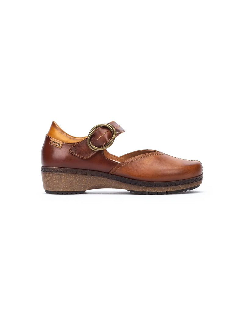 Pikolinos Granada Mary Jane Flats Brandy