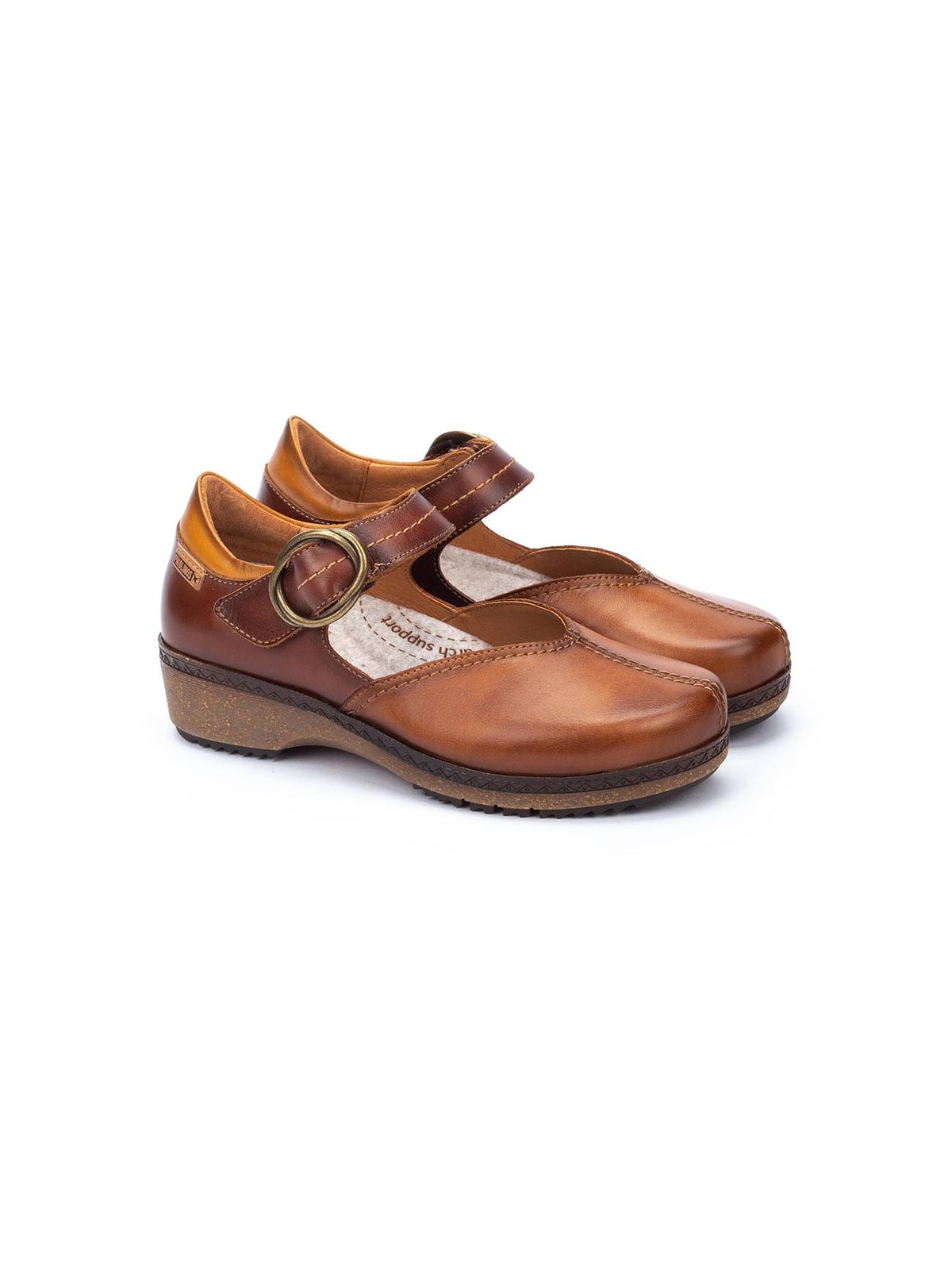 Pikolinos Granada Mary Jane Flats Brandy