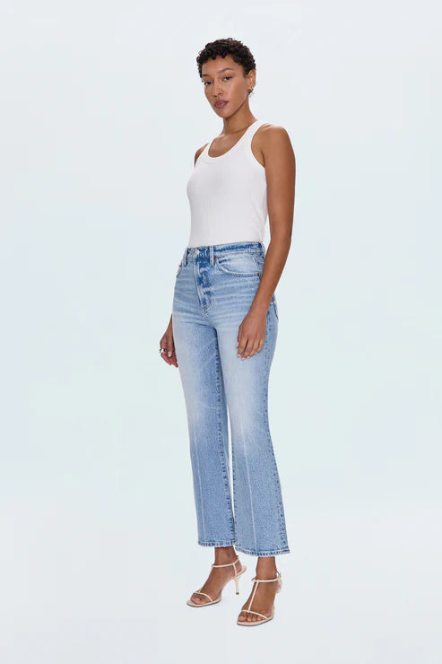 Pistola Ally High-Rise Ankle Boot Cut Jean in High Tide