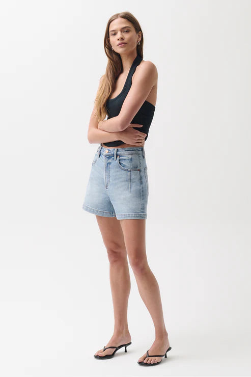 Pistola Aoki High Rise A-Line Short: Terrace