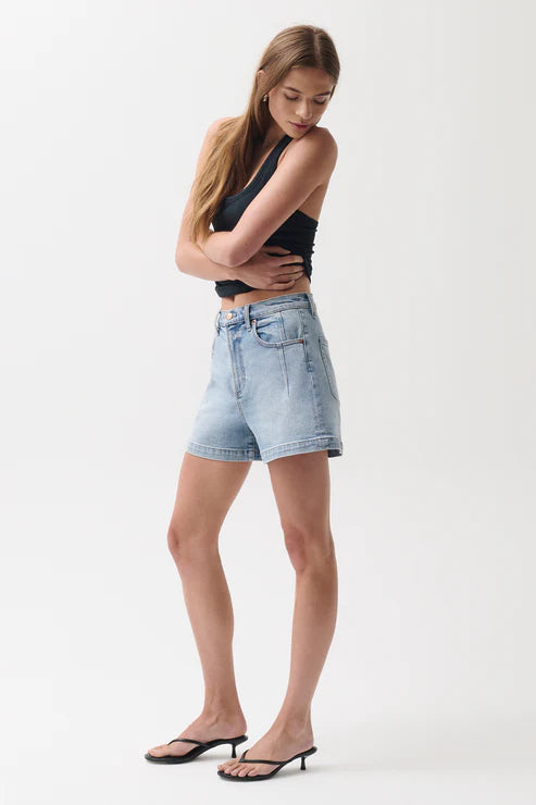 Pistola Aoki High Rise A-Line Short: Terrace