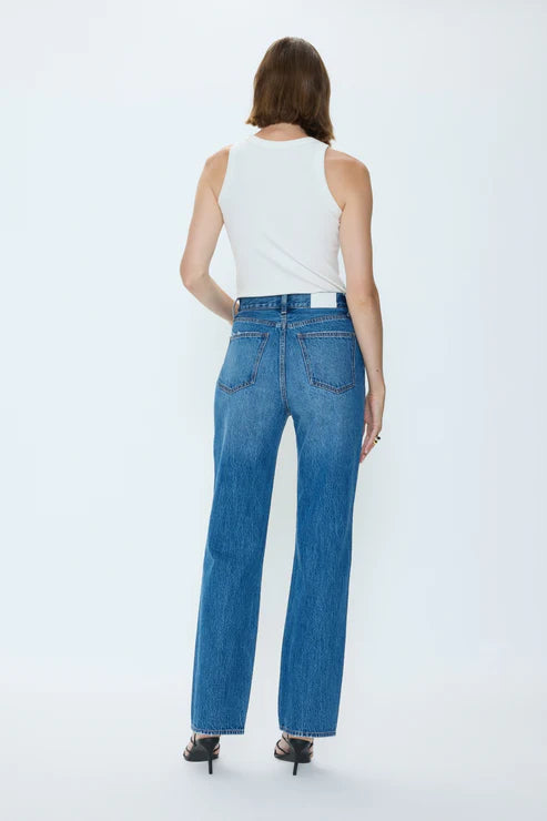 Pistola Cassie Super High Rise Straight Jean capri 