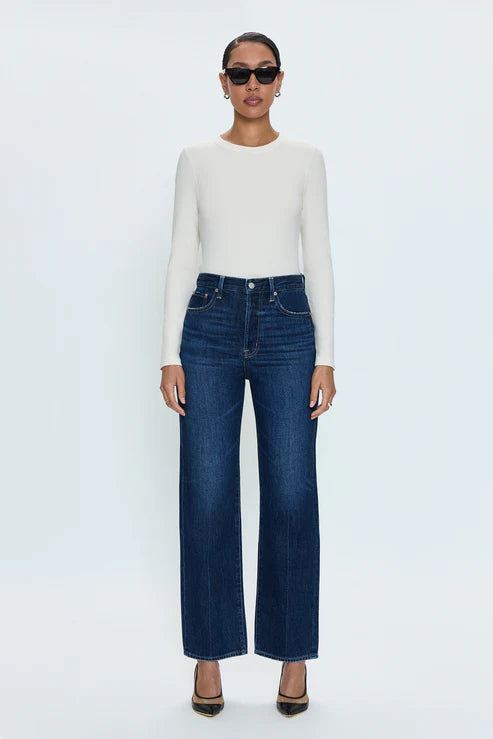 Pistola Cassie Super High Rise Straight Jean: Cultivate