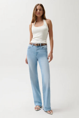 Pistola Evie High Rise Slim Boot Jean Windswept