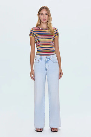 Pistola Hendrix High Rise Baggy Jeans: Waterfall