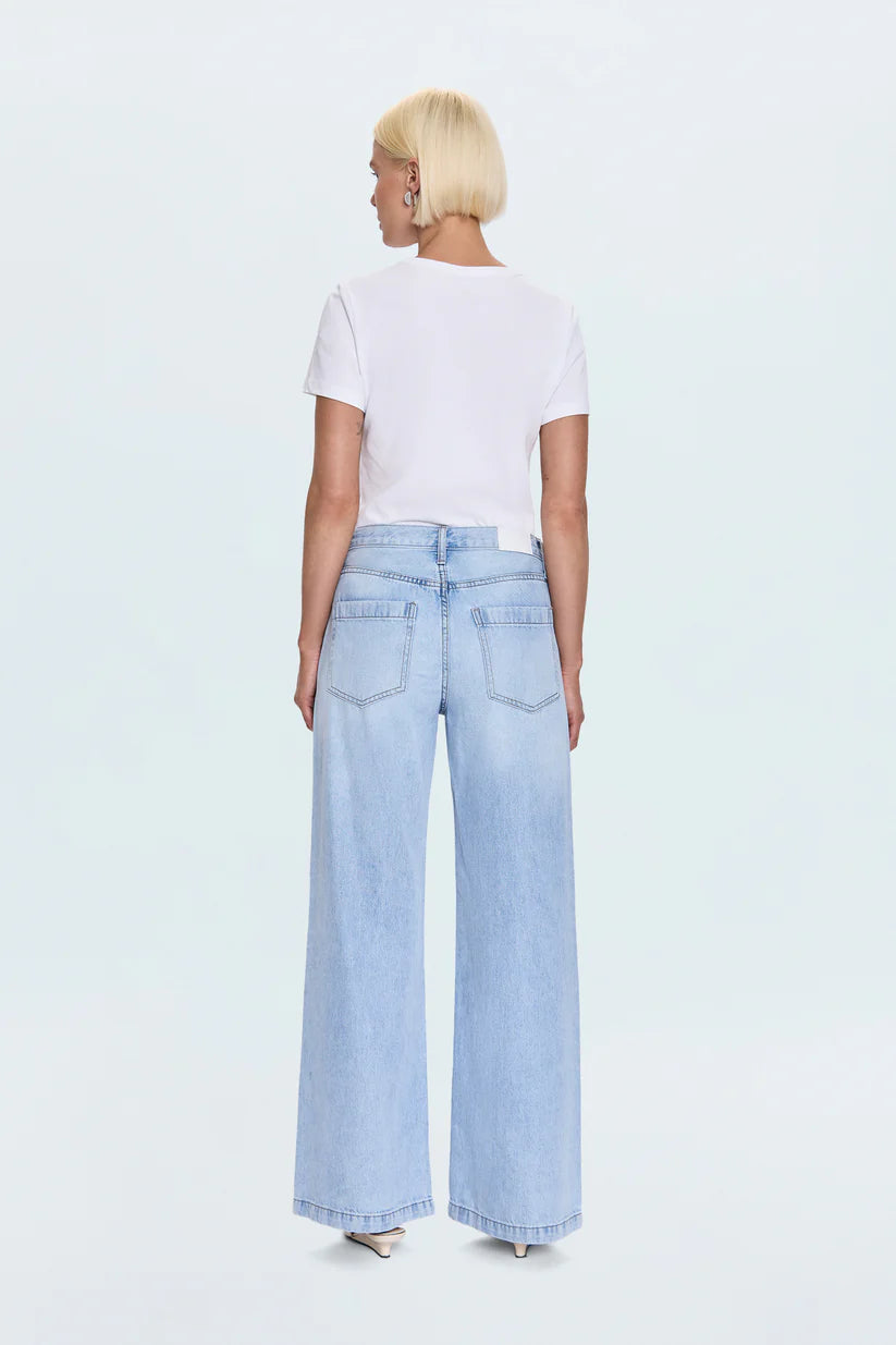 Pistola Jadyn Low Slung Palazzo Jean in Chateau