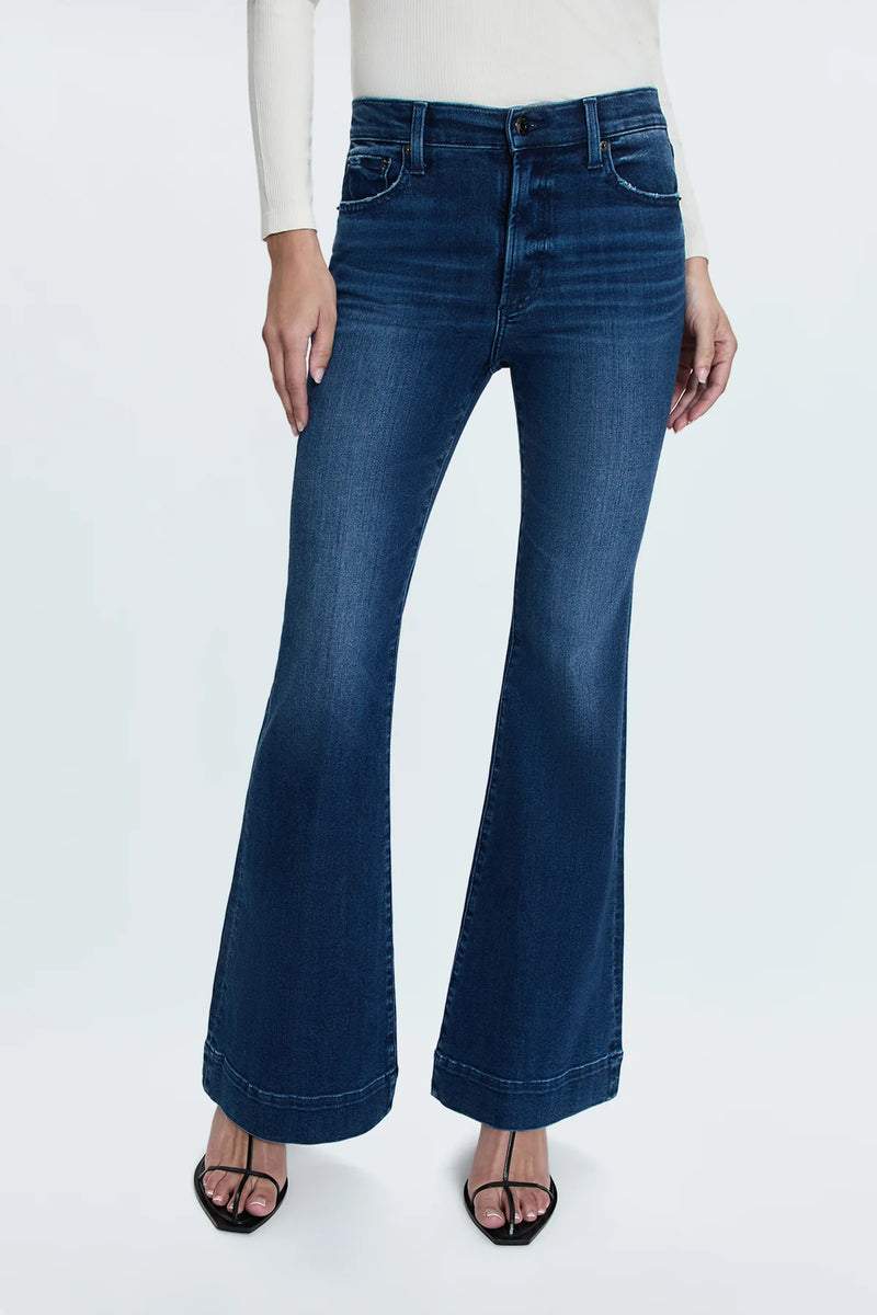 Pistola Kinsley Mid Rise Ultra Flare Jeans in Modern-front