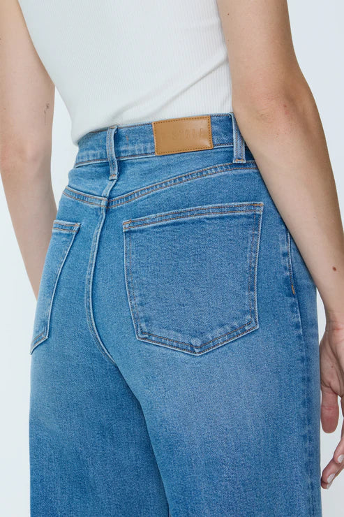 Pistola Lana Ultra High Rise Wide Crop Jean: Wild Heart