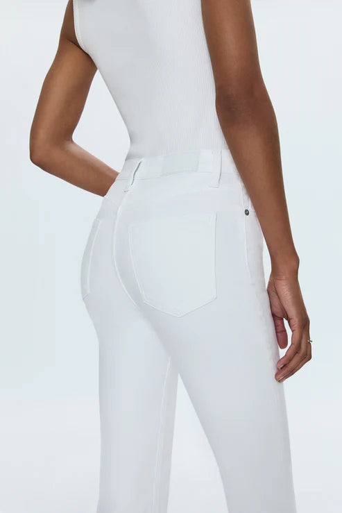 Pistola Lennon High Rise Crop Boot Jeans Vivid White