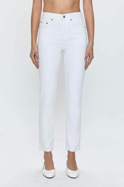 Pistola Madi High-Rise Modern Slim Jean: White