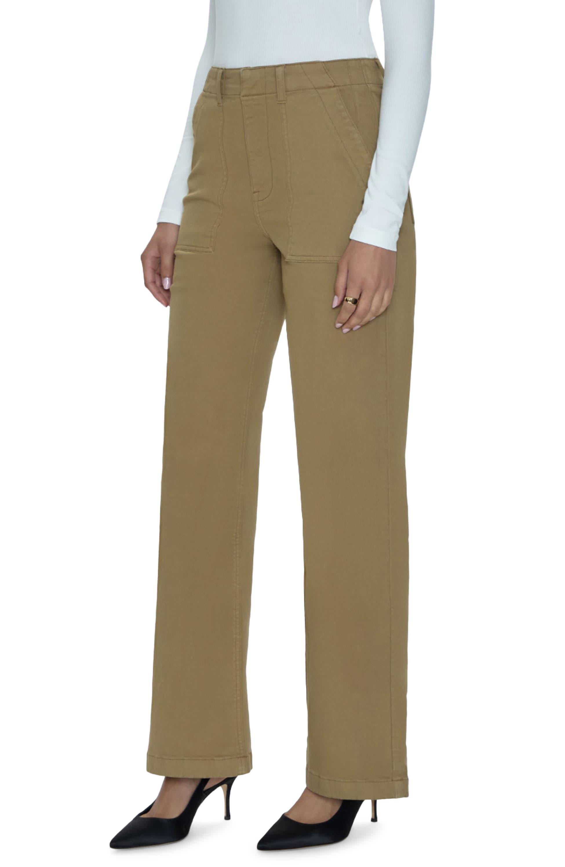 Pistola Nicole Wide Leg Pant: Khaki – Bliss