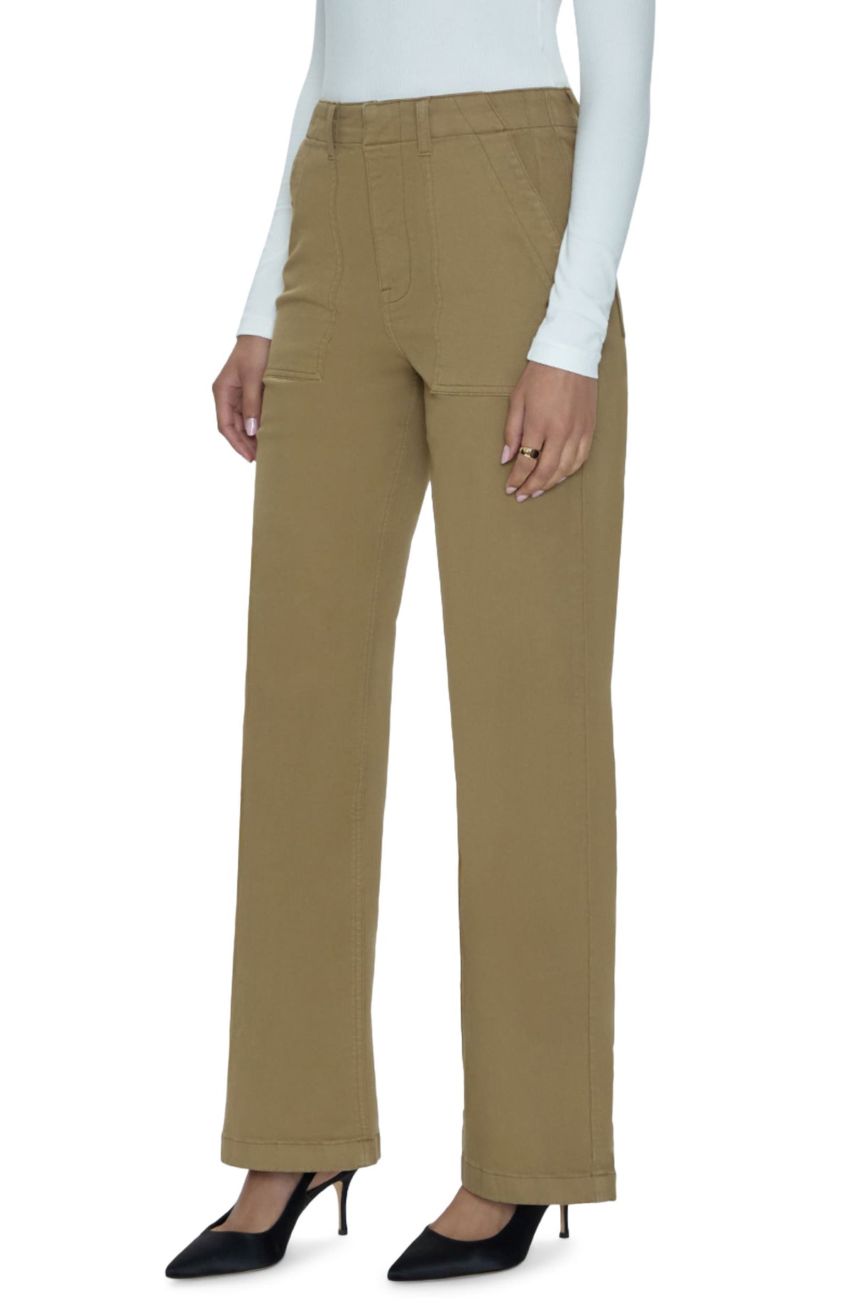 Pistola Nicole Wide Leg Pants Khaki