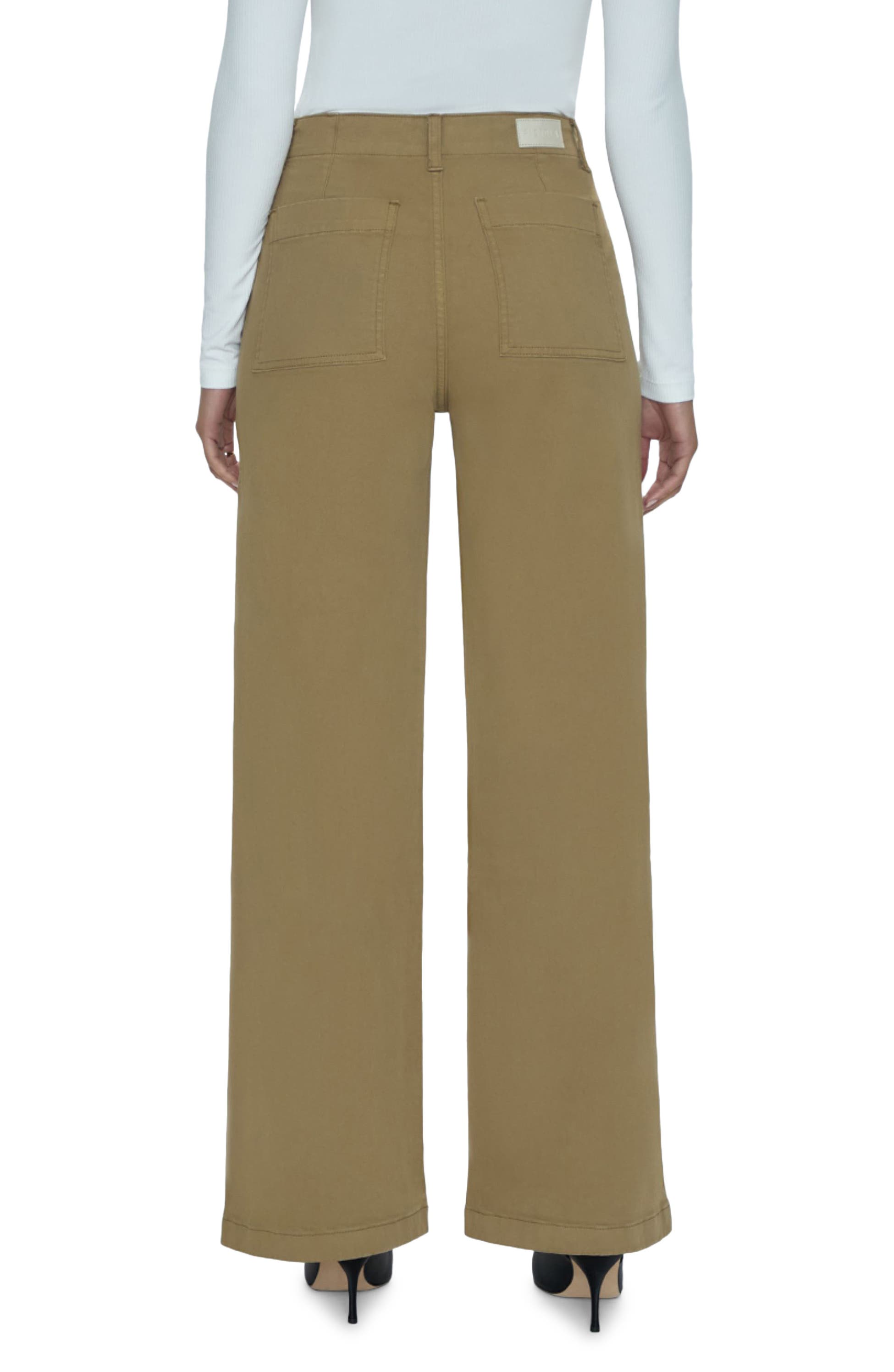 Pistola Nicole Wide Leg Pant: Khaki – Bliss