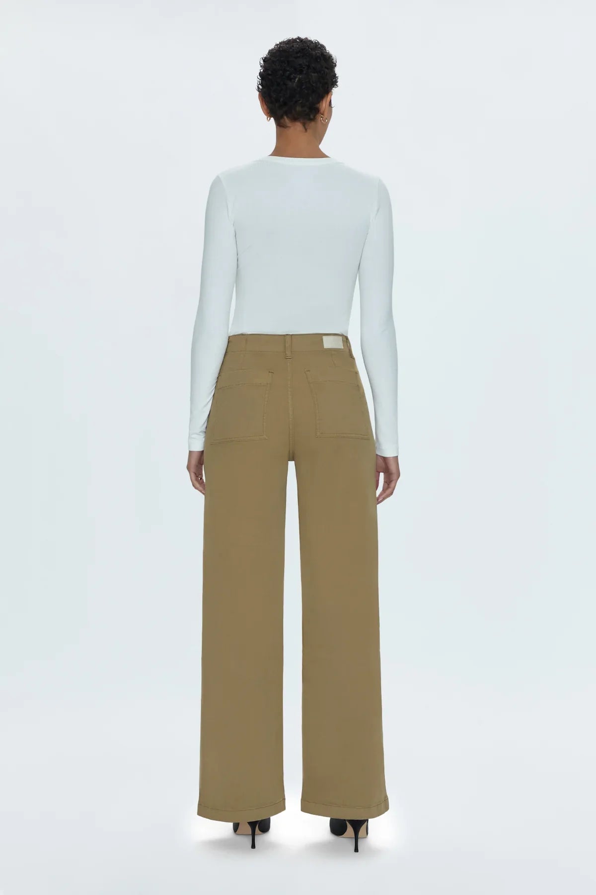 Pistola Nicole Wide Leg Pants Khaki