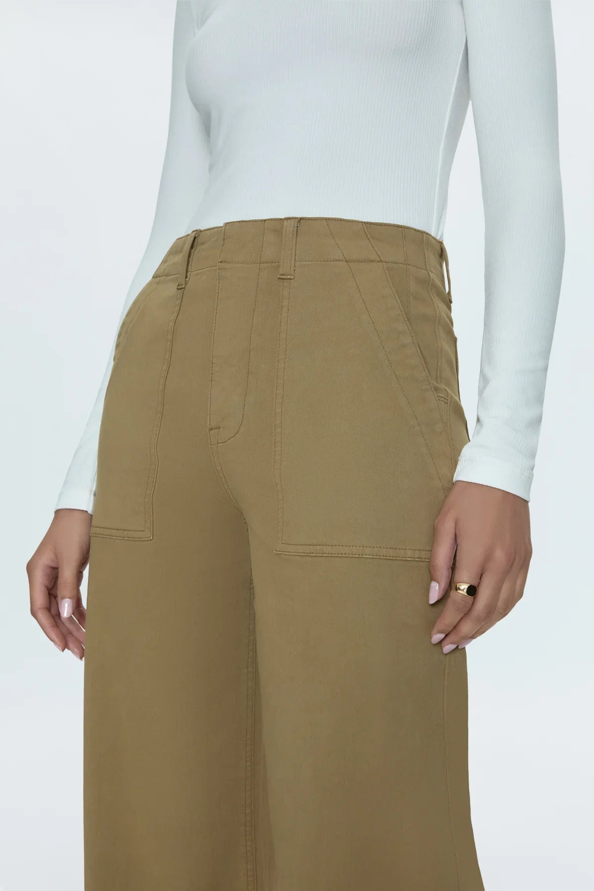 Pistola Nicole Wide Leg Pants Khaki