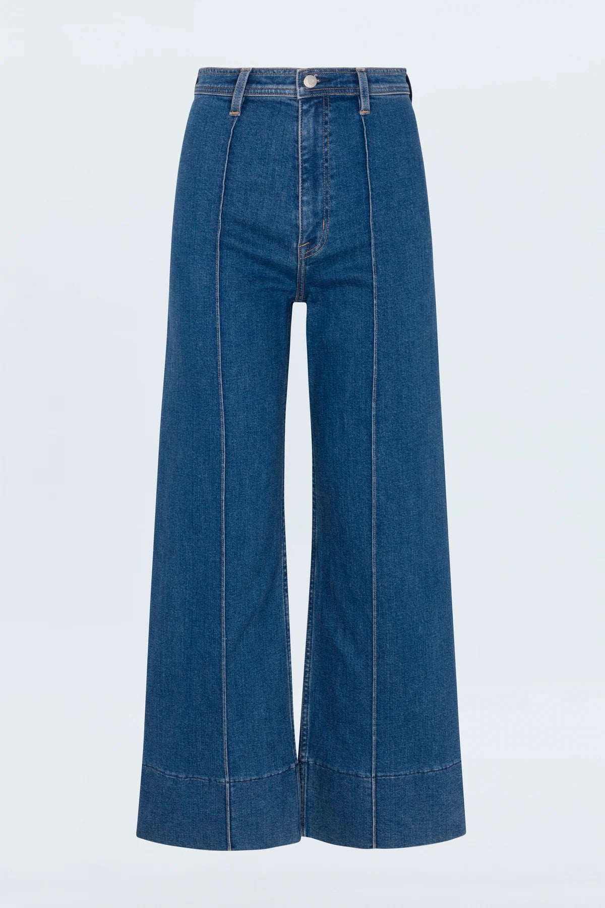 Pistola Penny High Rise Wide Jean in Country Club-front