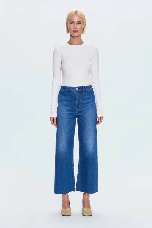 Pistola Penny High Rise Wide Leg Jeans: Rooftop