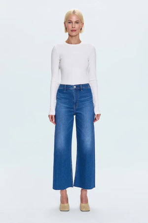 Pistola Penny High Rise Wide Leg Jeans: Rooftop