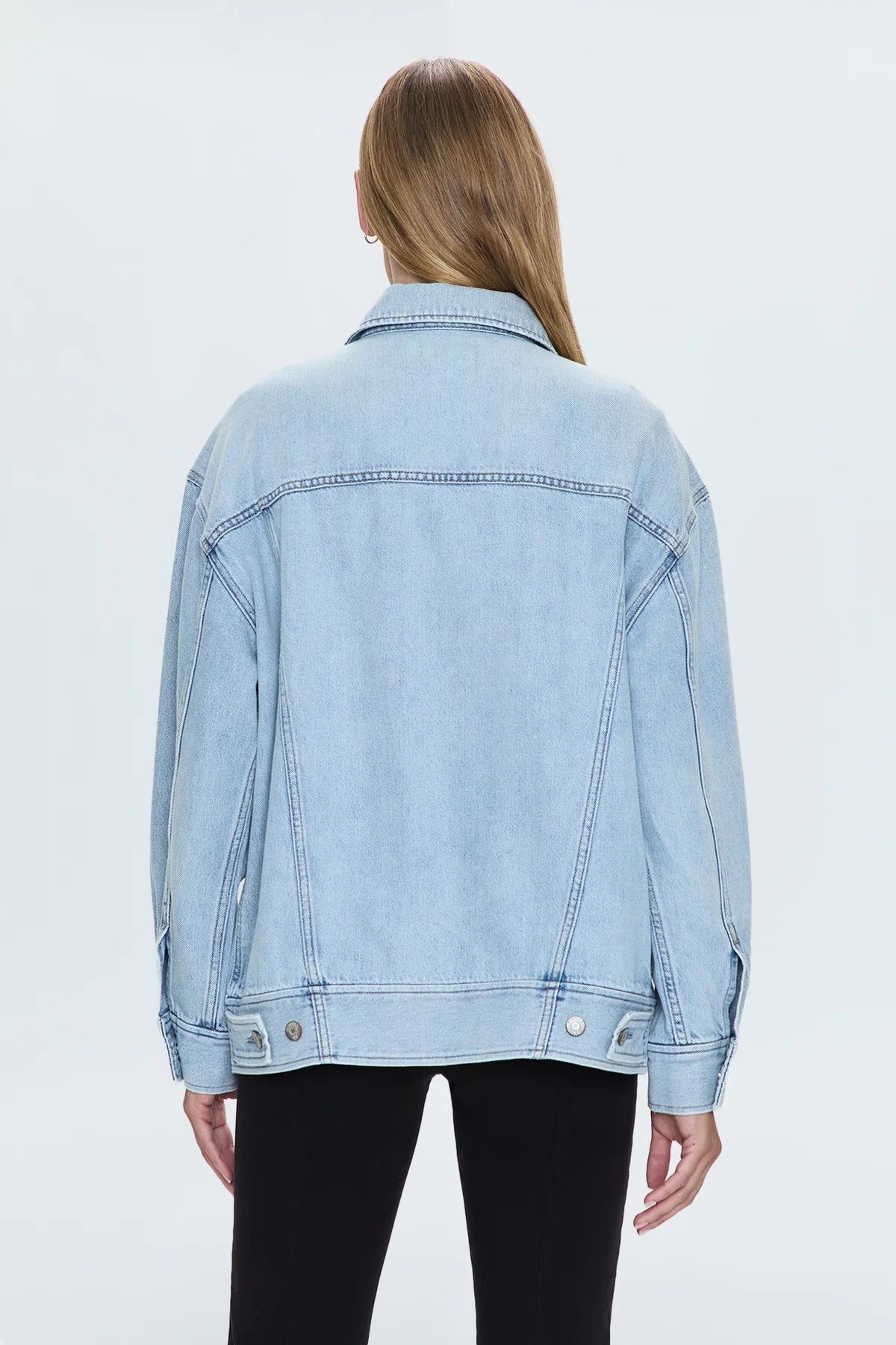 Pistola Rowan Boyfriend Trucker Jacket in Chateau wash-back