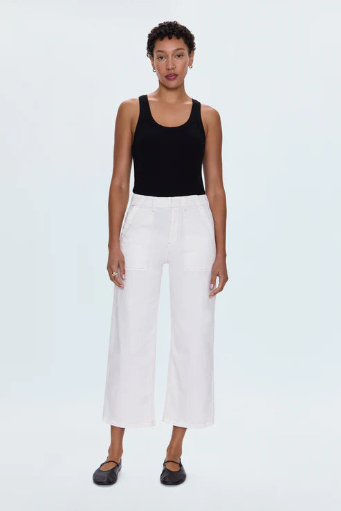 Pistola Sophia Wide Leg Pants in Le Blanc
