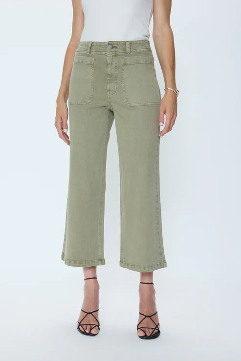 Pistola Zooey Utility Pant: Slate Green