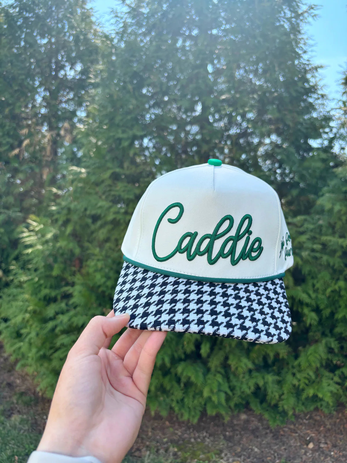 Poppy & Pine Caddie Houndstooth Hat