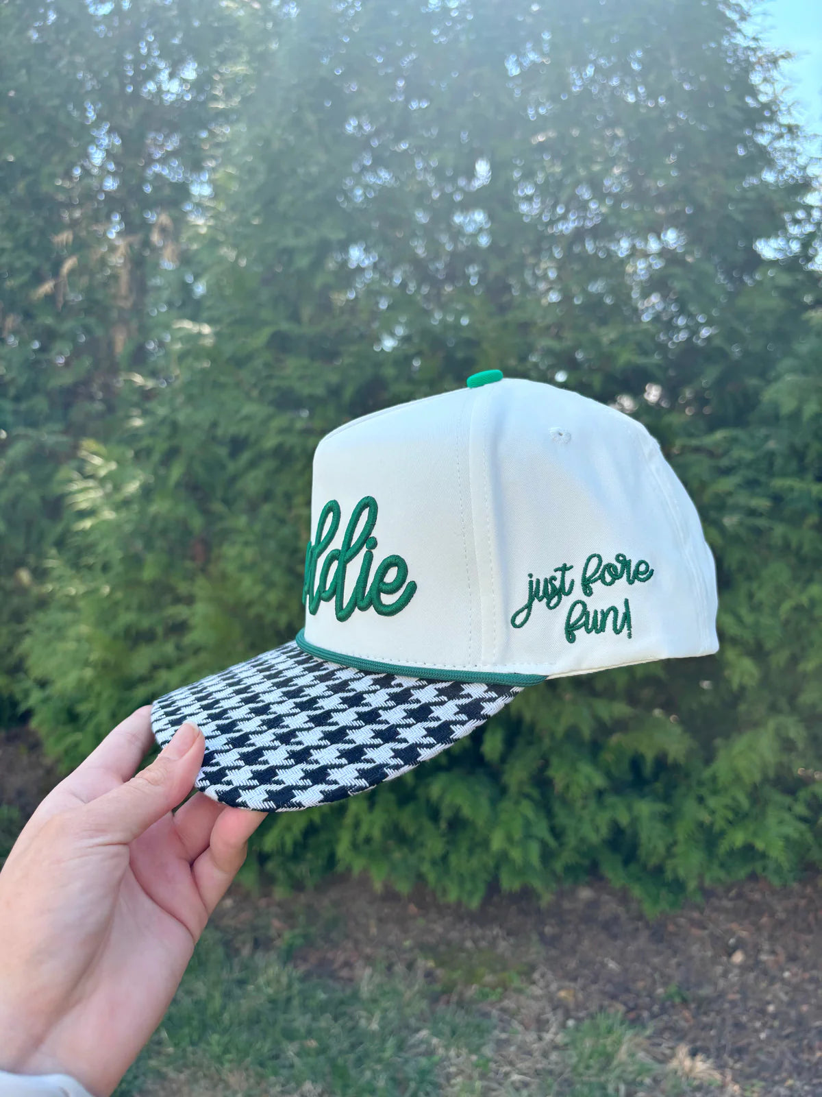 Poppy & Pine Caddie Houndstooth Hat