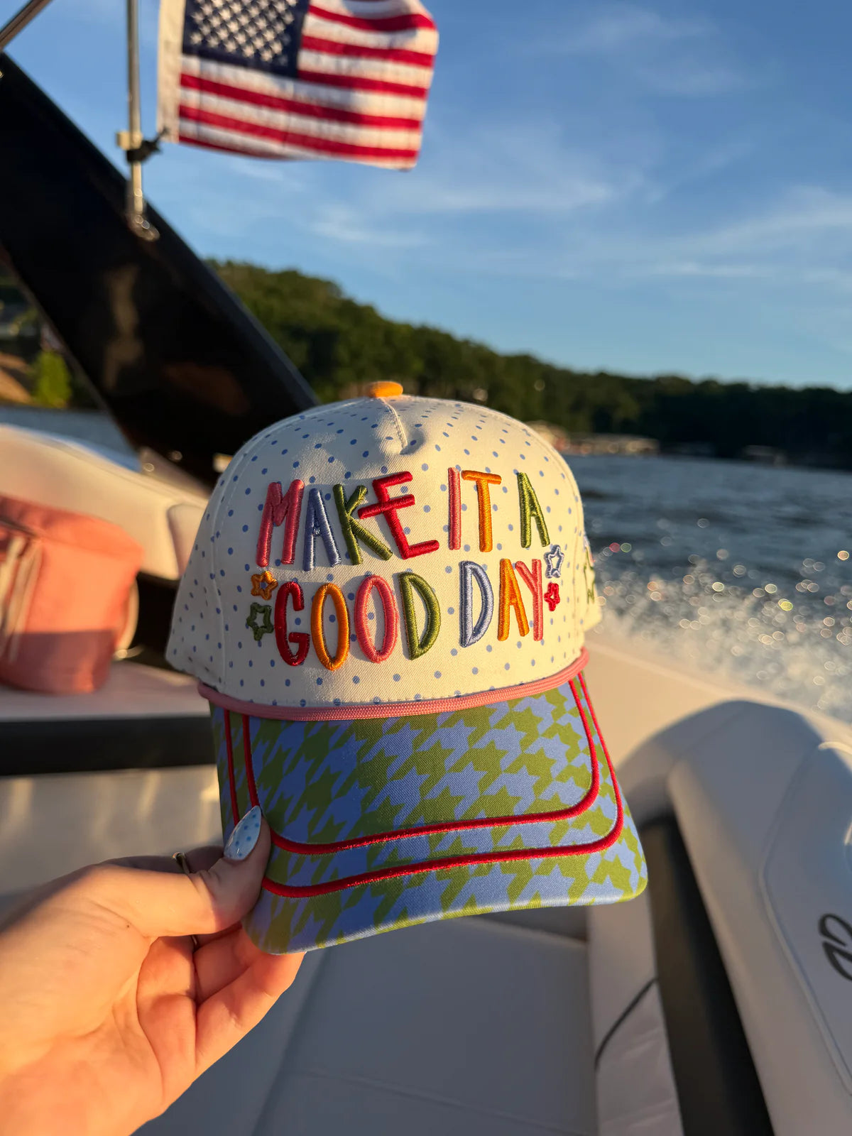 Poppy & Pine Make It A Good Day Dotty Hat