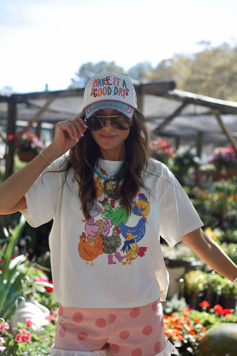 Poppy & Pine Make It A Good Day Dotty Hat