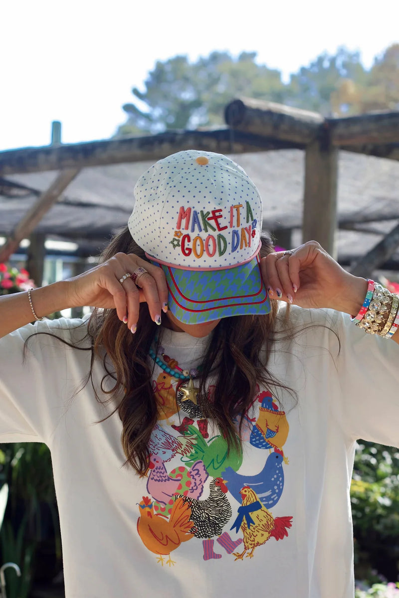 Poppy & Pine Make It A Good Day Dotty Hat