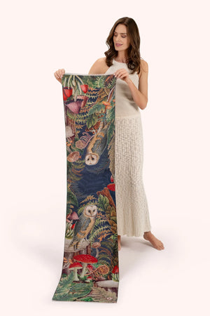 Powder Lux Scarf Wild Woodland Owl