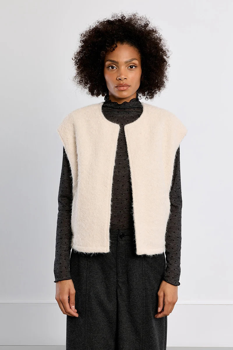 Molly Bracken Oversized Terry Knit Vest