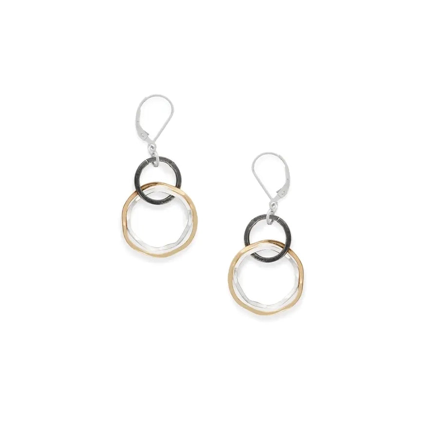 Radiate Mixed Metal Circle Earrings