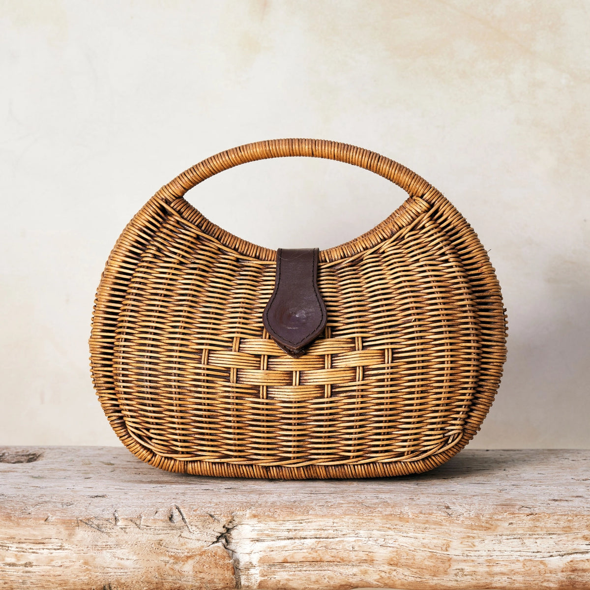 The Winding Road Rattan Eclipse Handbag