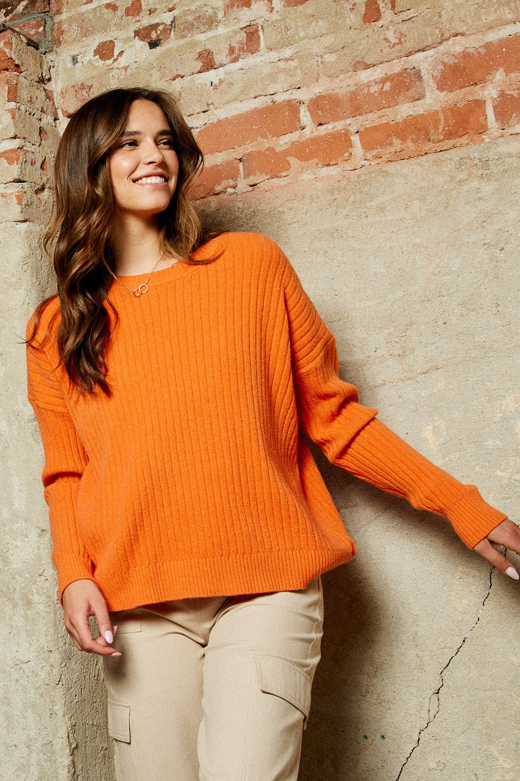 Rocky Top Ribbed Drop Shoulder Sweater