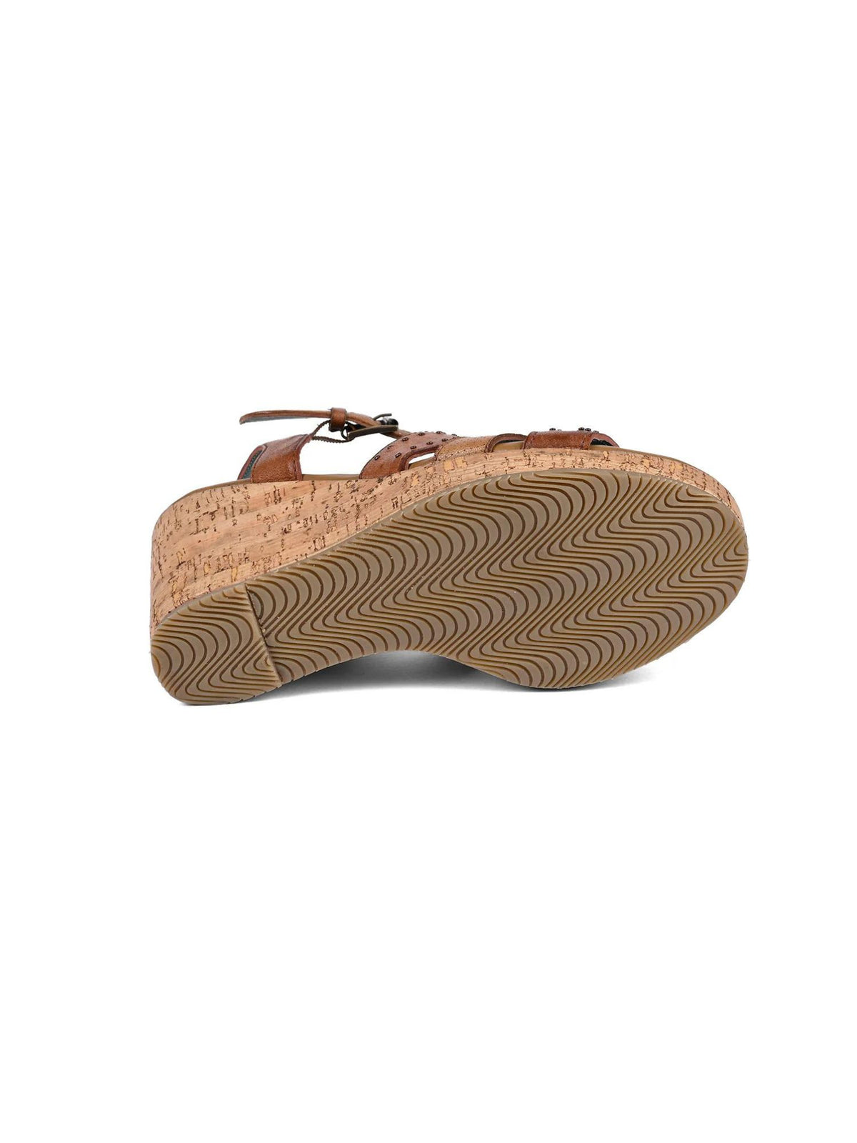 roan different cork wedge sandal in pecan almond-bottom