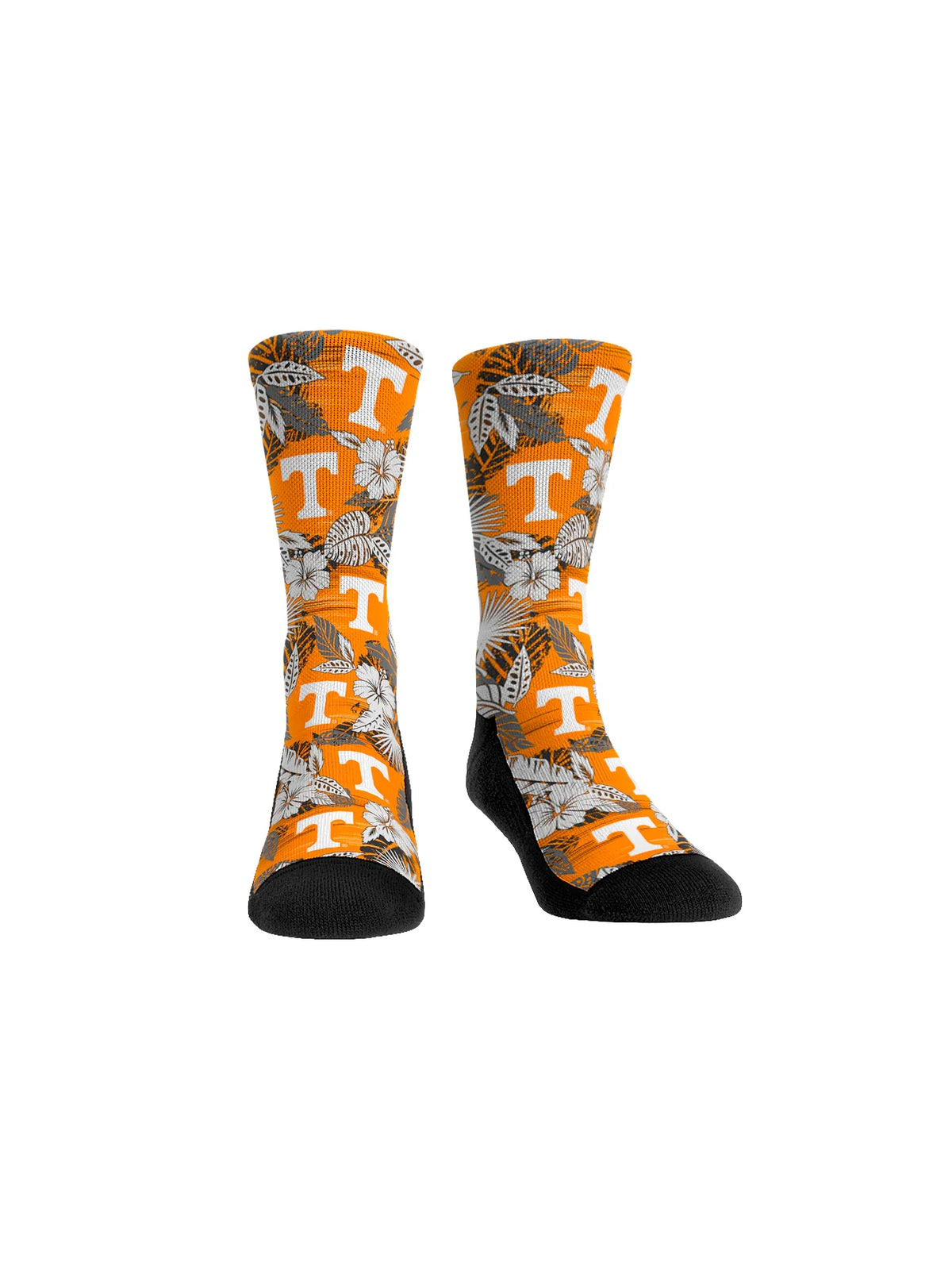 tennessee volunteers game day floral socks