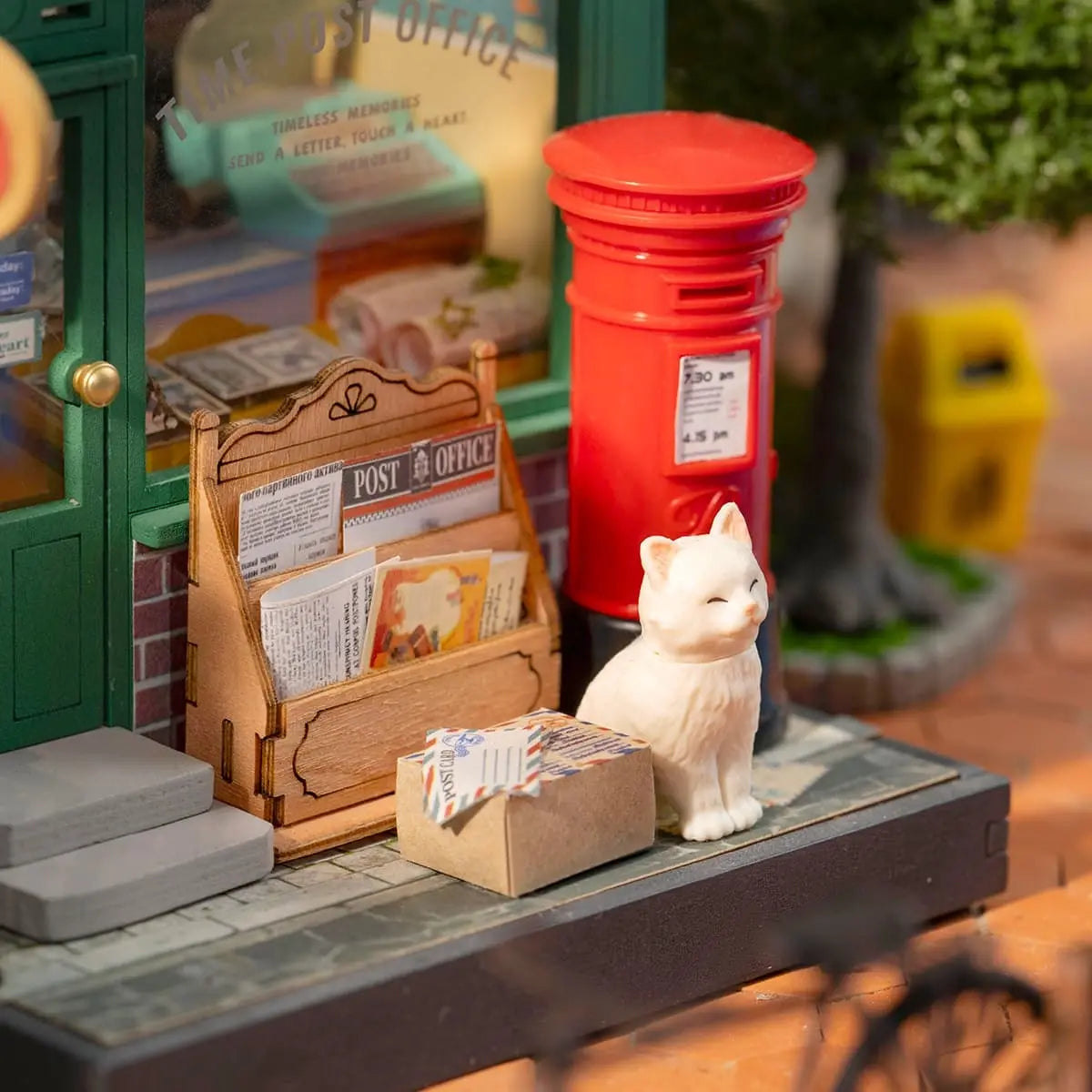 Rolife Century Post Office DIY Mini Dollhouse Kit 3D Puzzle