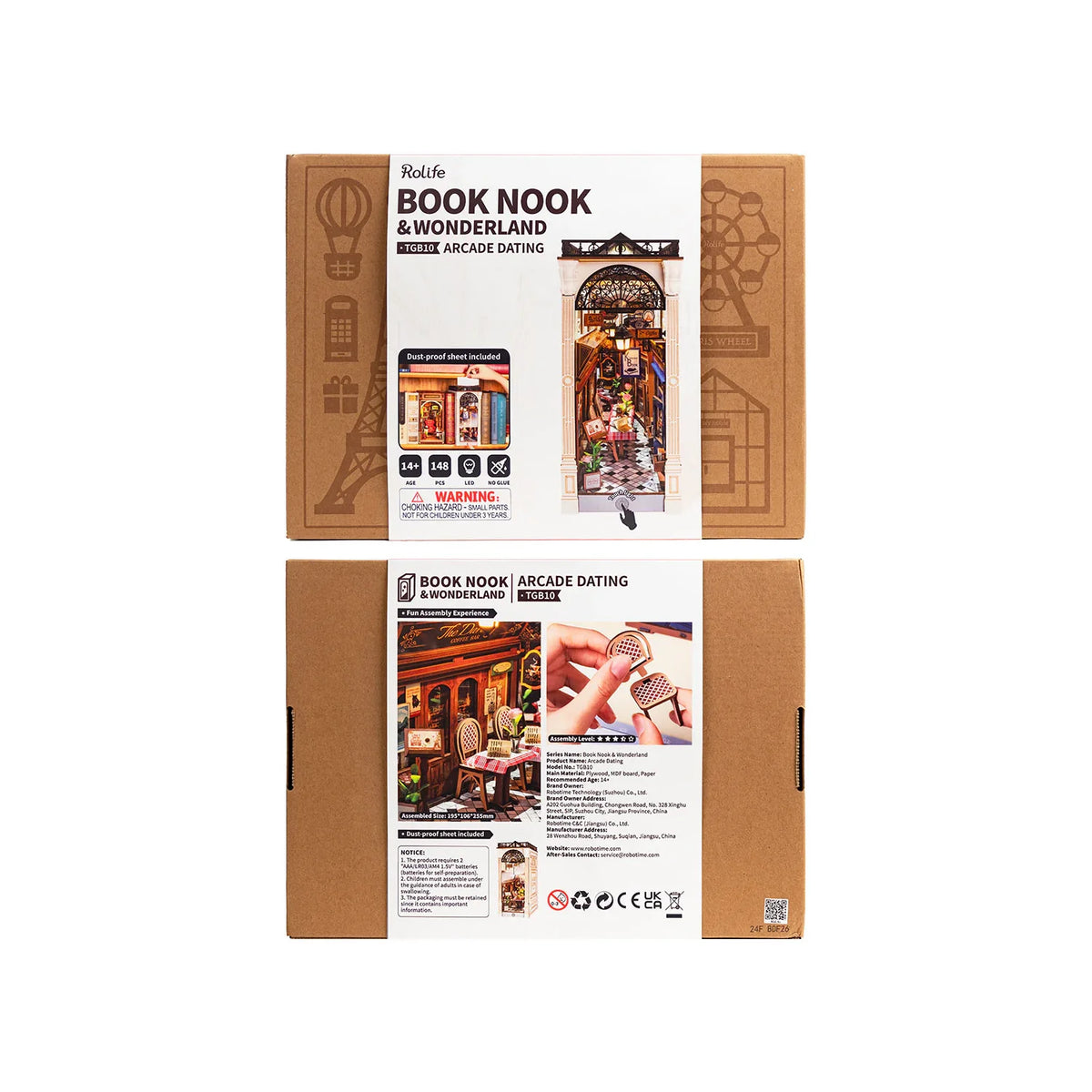Rolife Arcade Dating Book Nook DIY Puzzle Kit