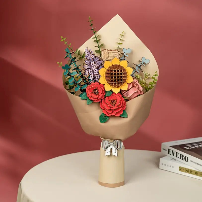 Rowood Flower Bouquet 3D Wooden Puzzle