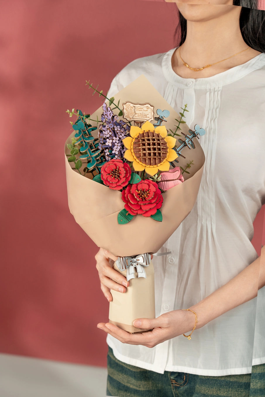 Rowood Flower Bouquet 3D Wooden Puzzle