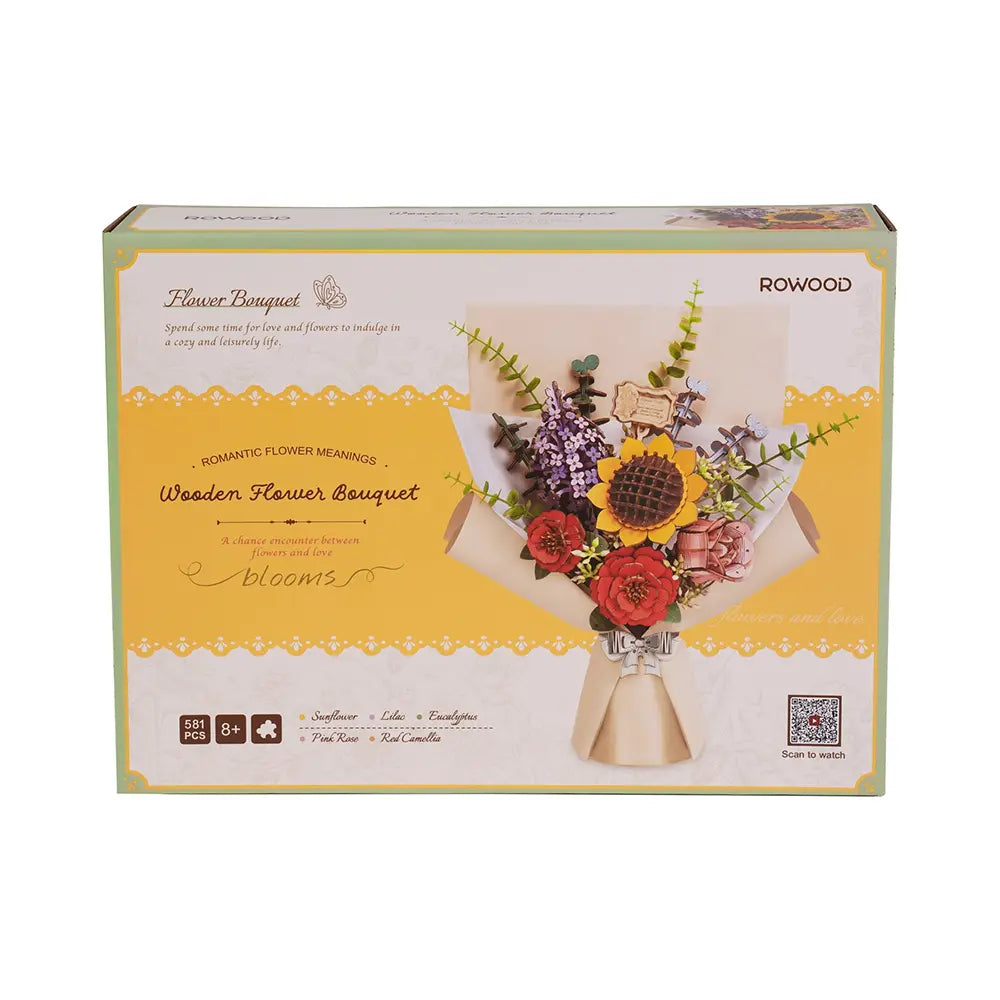 Rowood Flower Bouquet 3D Wooden Puzzle