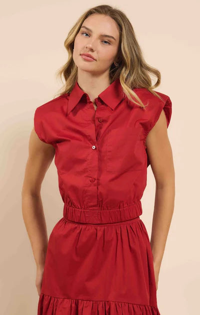 Sage Bliss Button Up