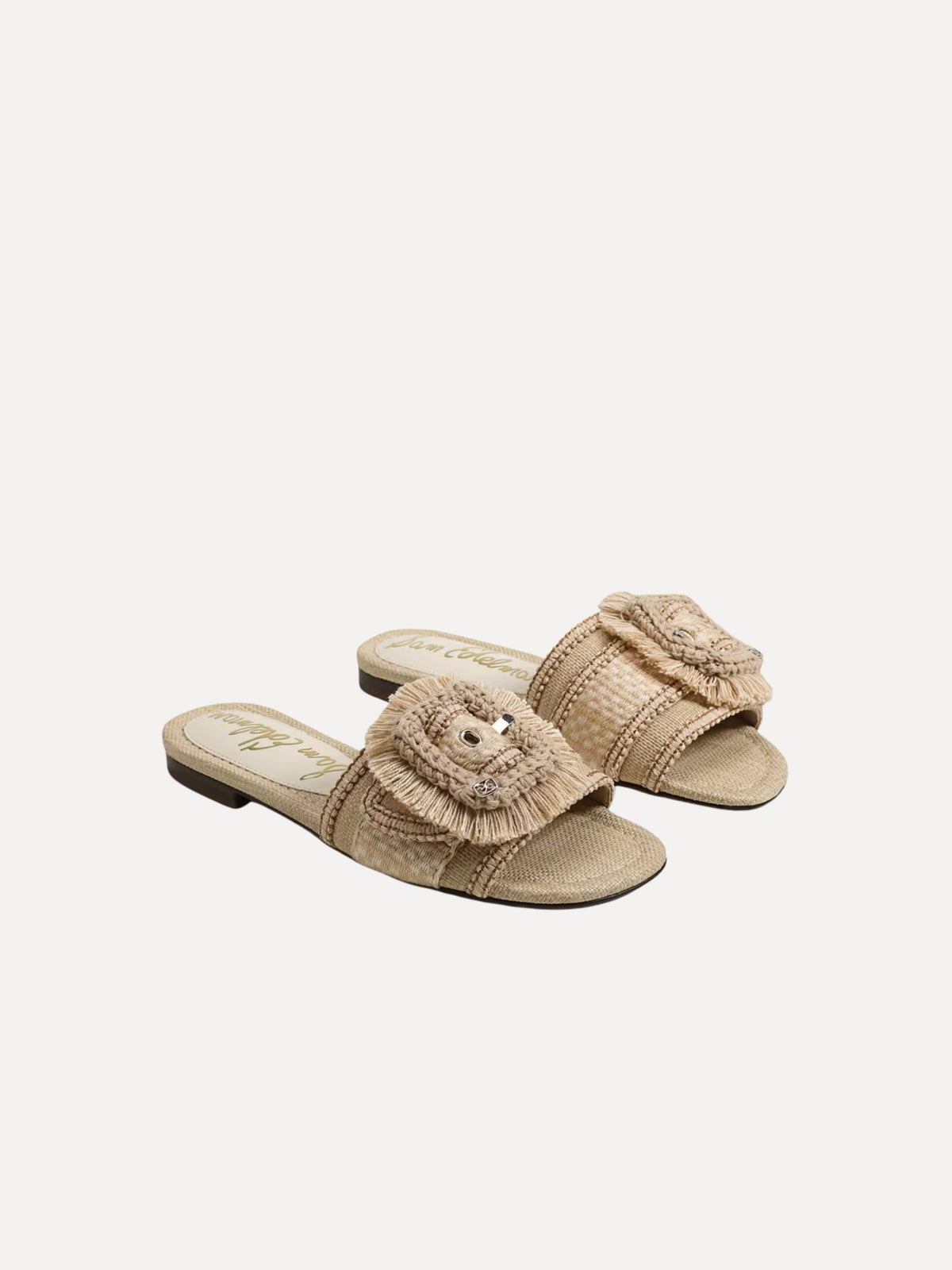 Sam Edelman Bambi Playa Slide Sandal summer sand multi faux raffia