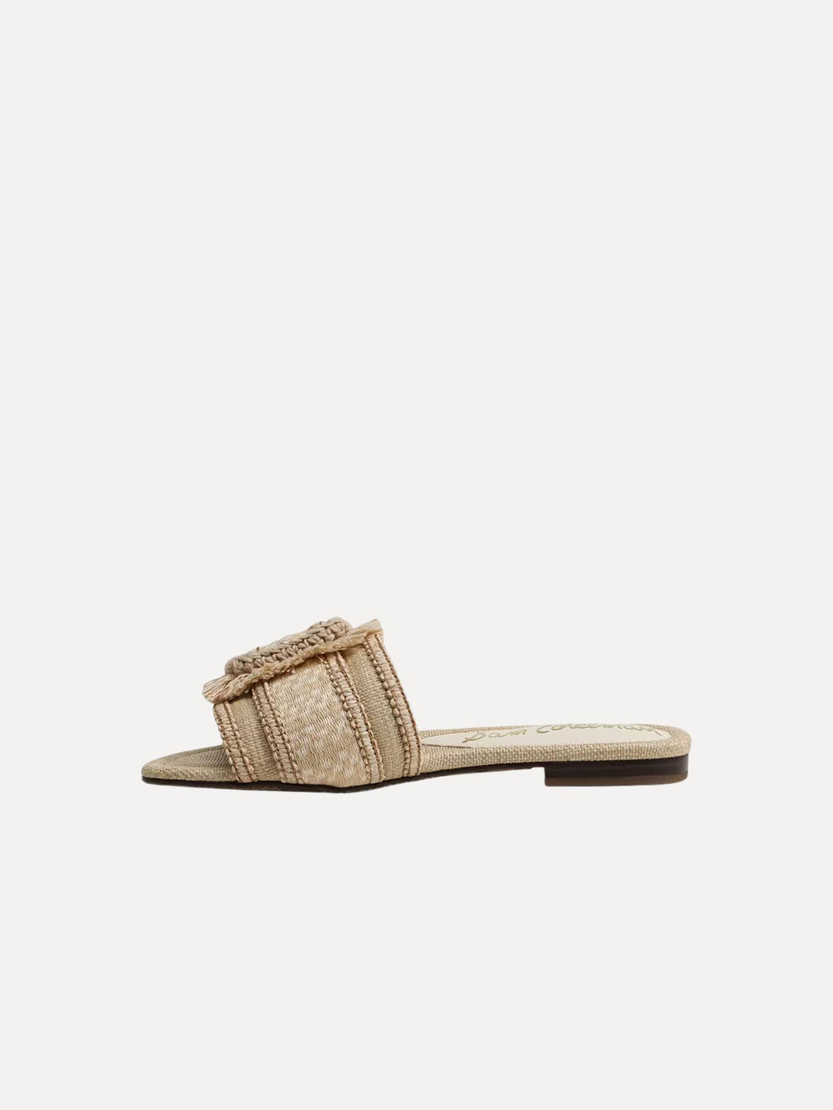 Sam Edelman Bambi Playa Slide Sandal summer sand multi faux raffia