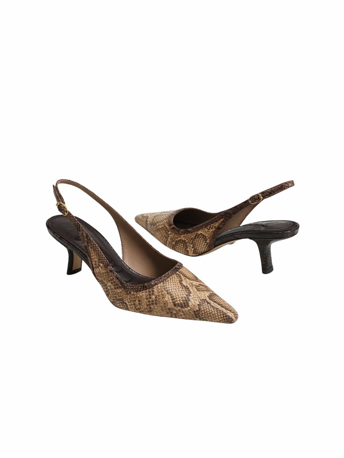 Sam Edelman Bianka Sling-Back Pump snake print leather
