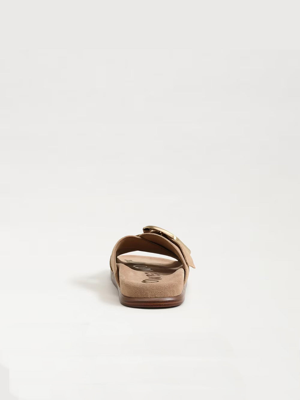 Sam Edelman Darla Buckle Slide Sandal Cyprus Tan Suede